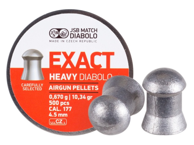 JSB Diabolo Exact Heavy .177 | 10.34gr | 500ct – TopGun-Airguns