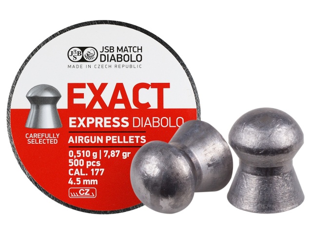 JSB Exact Express Pellets .177 | 7.87gr | 500ct - TopGun-Airguns