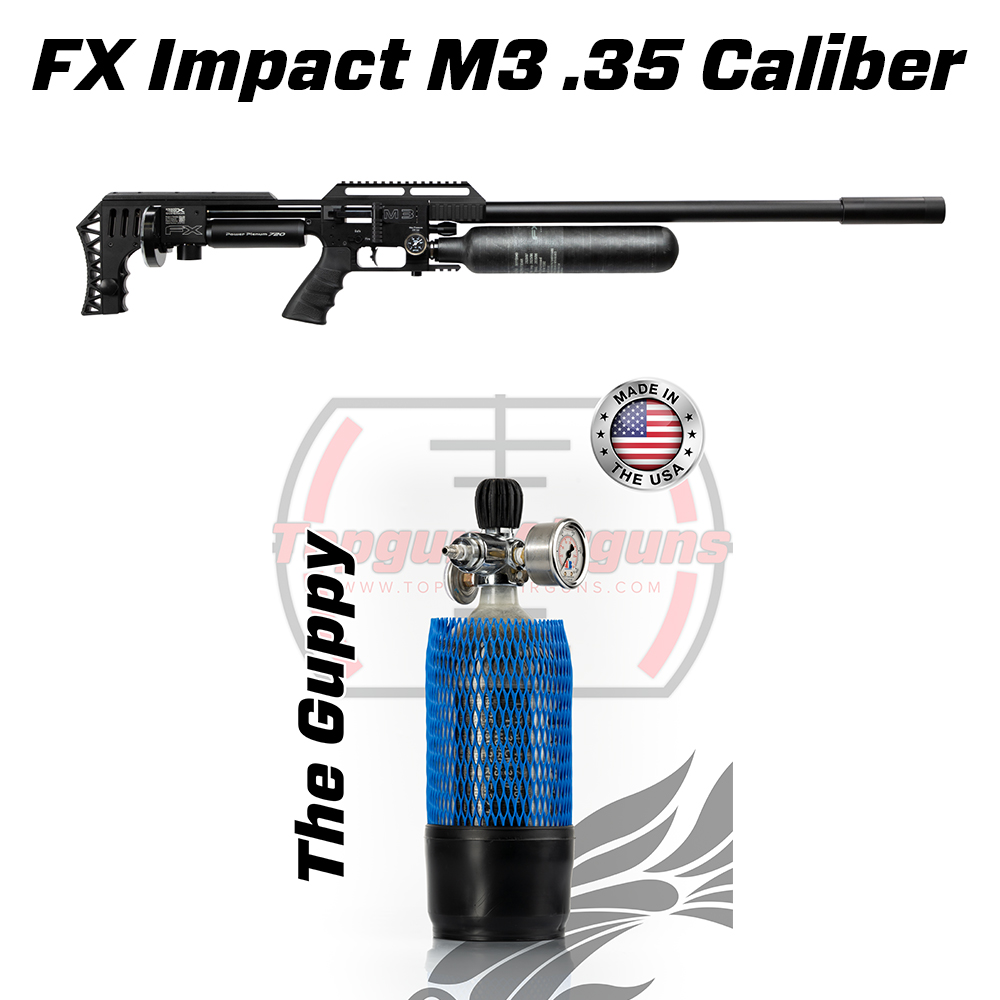 Tanksgiving Bundle Fx Impact M3 35 Caliber And Guppy Topgun Airguns 2446